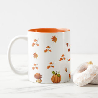 Bicolor Taza de café de la temporada de otoño 