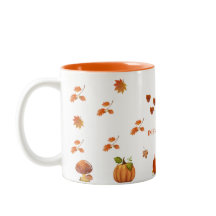 Taza de café de la temporada de otoño 