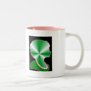 Bicolor Taza de café de las perlas