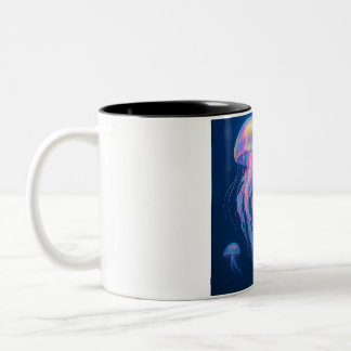 Bicolor Taza de café de medusa