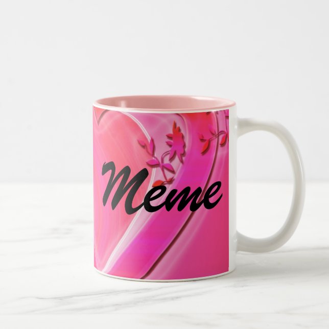 Bicolor Taza de café de Meme (Derecha)