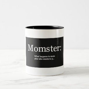 Bicolor Taza de café de Momster