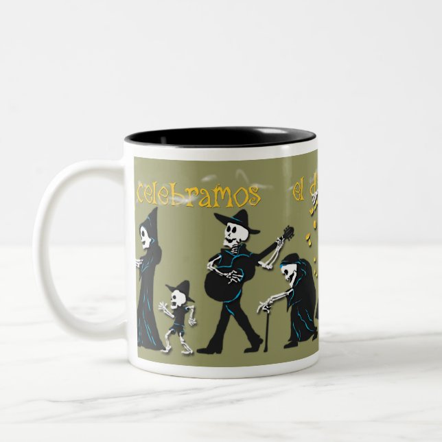 Bicolor Taza de café de Muertos (Izquierda)