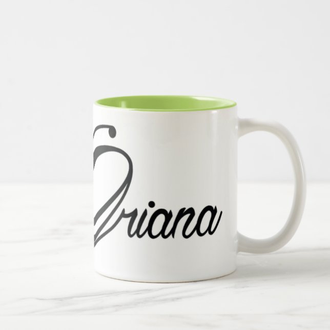 Bicolor Taza de café de Oriana (Derecha)