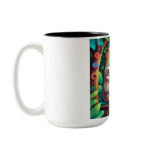 Taza de café de perezoso y koala