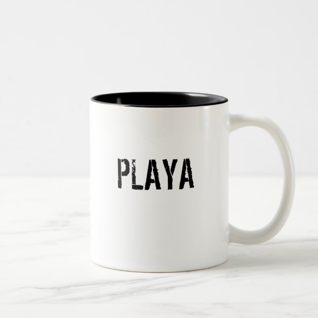 Bicolor Taza de café de PLAYA (Derecha)