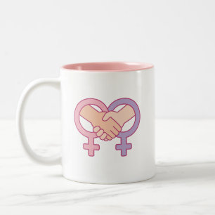 Bicolor Taza de café de regalo del Día Internacional de la
