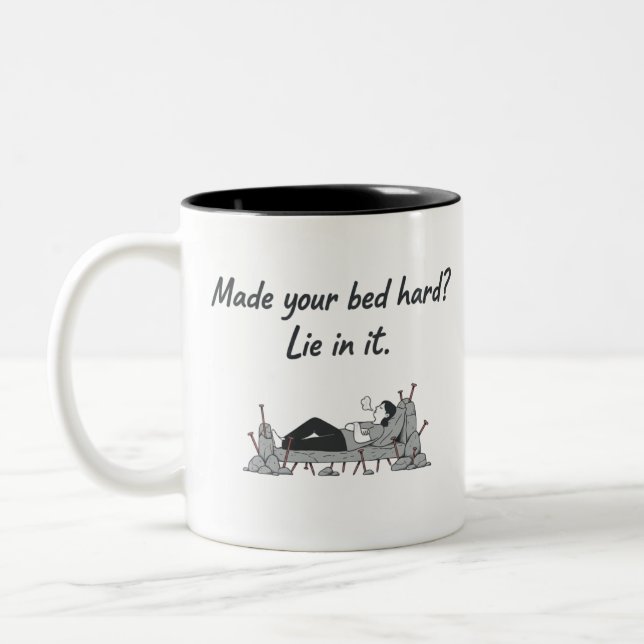 Bicolor Taza de café de responsabilidad divertida (Izquierda)
