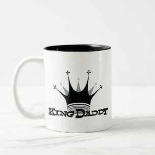 Bicolor Taza de café de rey Daddy