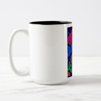 Bicolor taza de café de sirena