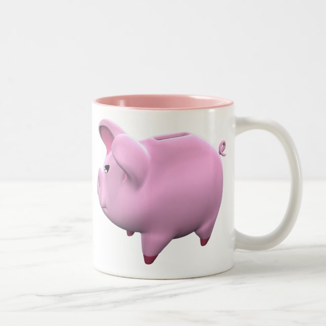 Bicolor Taza de café de Toon de la hucha (Derecha)