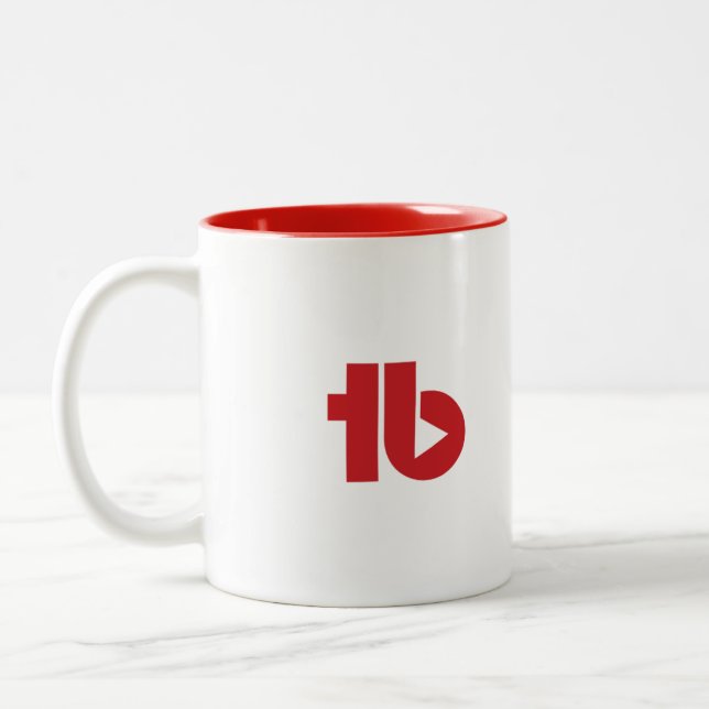 Bicolor Taza de café de TubeBuddy (Izquierda)