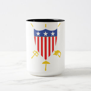 Bicolor Taza de café de USFCA