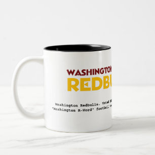 Bicolor Taza de café de Washington Redbulls