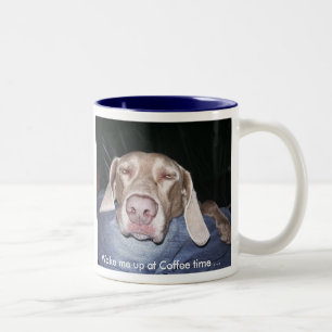 Bicolor Taza de café de Weimaraner