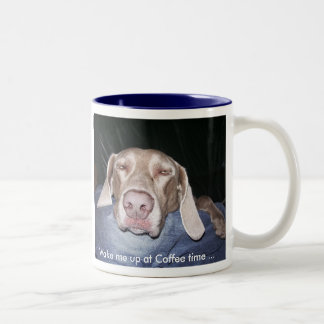 Bicolor Taza de café de Weimaraner