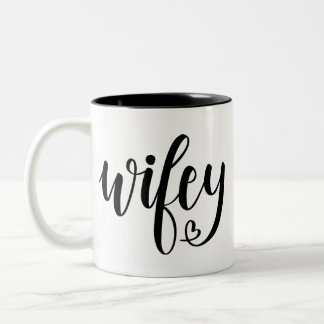 Bicolor Taza de café de Wifey