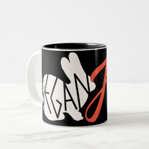 Bicolor Taza de café del AF del vegano