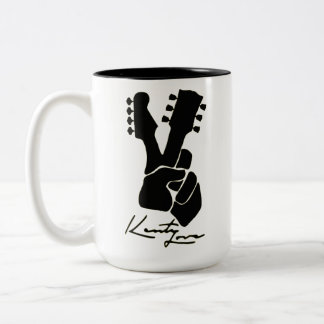 Bicolor Taza de café del amor de Kenty