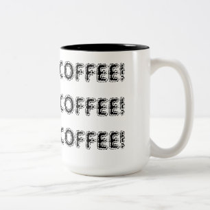 Bicolor Taza de CAFÉ del CAFÉ COFEE - modificada para