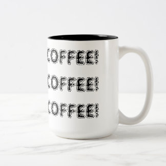 Bicolor Taza de CAFÉ del CAFÉ COFEE - modificada para