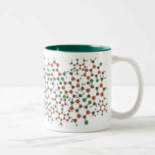 Bicolor Taza de café del cafeína