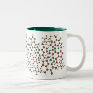 Bicolor Taza de café del cafeína