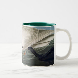 Bicolor Taza de café del cisne de trompetista de Audubon