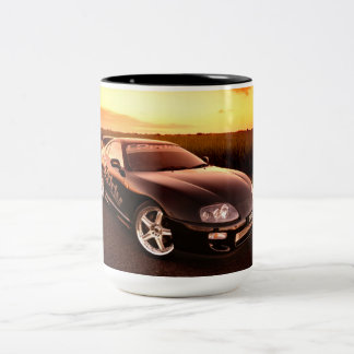 Bicolor Taza de café del corredor de la importación supra