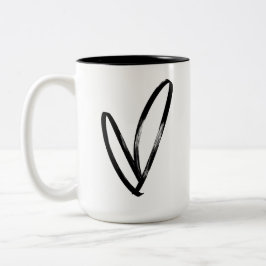 Bicolor Taza de café del Día de San Valentín en NYC – Amor