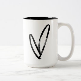 Bicolor Taza de café del Día de San Valentín en NYC – Amor