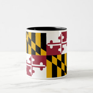 Bicolor Taza de café del Dos-Tono de la bandera del estad