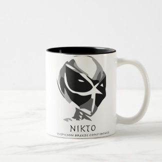 Bicolor Taza de café del Dos-Tono de Nikto