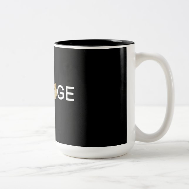 Bicolor Taza de café del dux (Derecha)