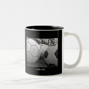 Bicolor Taza de café del fútbol