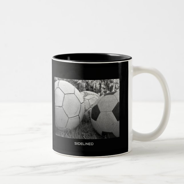 Bicolor Taza de café del fútbol (Derecha)