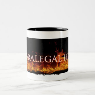Bicolor Taza de café del infierno del Paralegal