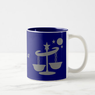 Bicolor Taza de café del libra