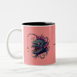 Bicolor Taza de café del monstruo pejesapo