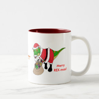 Bicolor Taza de café del navidad por los diseños de