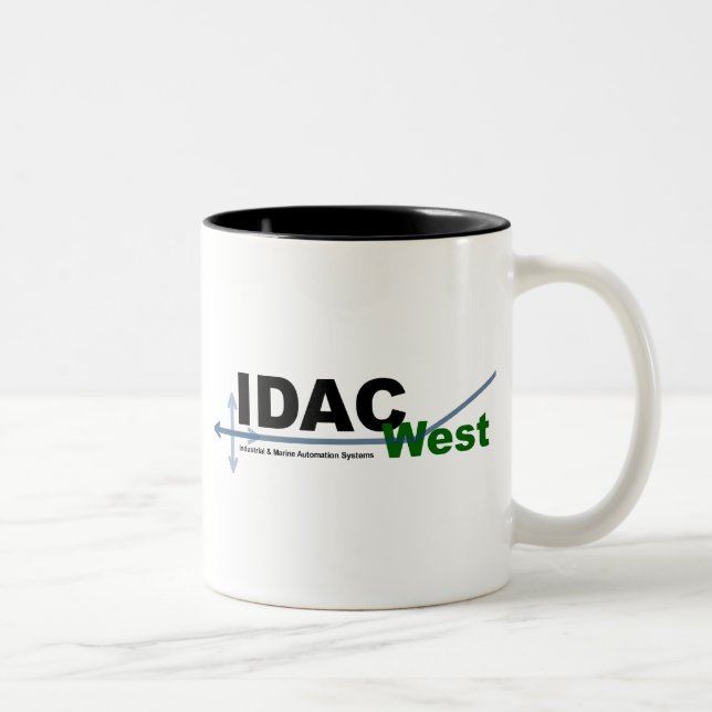 Bicolor Taza de café del oeste de IDAC (Derecha)