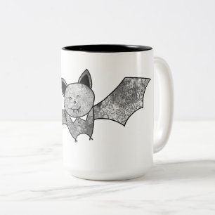 Bicolor Taza de café del palo del dibujo animado