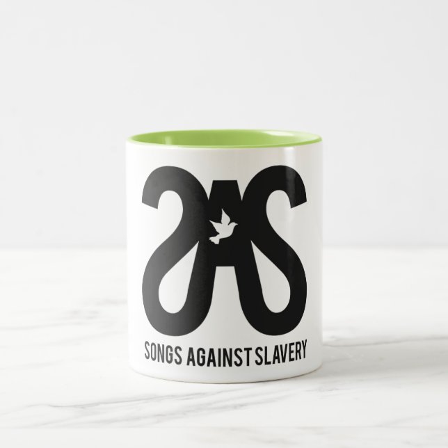 Bicolor Taza de café del SAS (Centro)