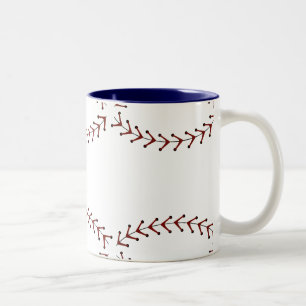 Bicolor Taza de café del softball de Fastpitch