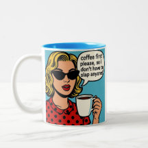 Taza de café divertida 