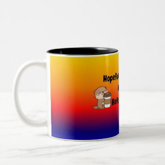 Bicolor Taza de café divertida