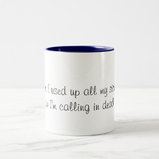 Bicolor Taza de café divertida