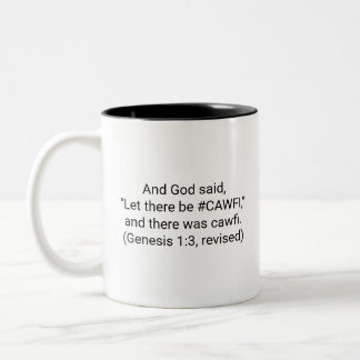 Bicolor Taza de café divertida e inspiradora
