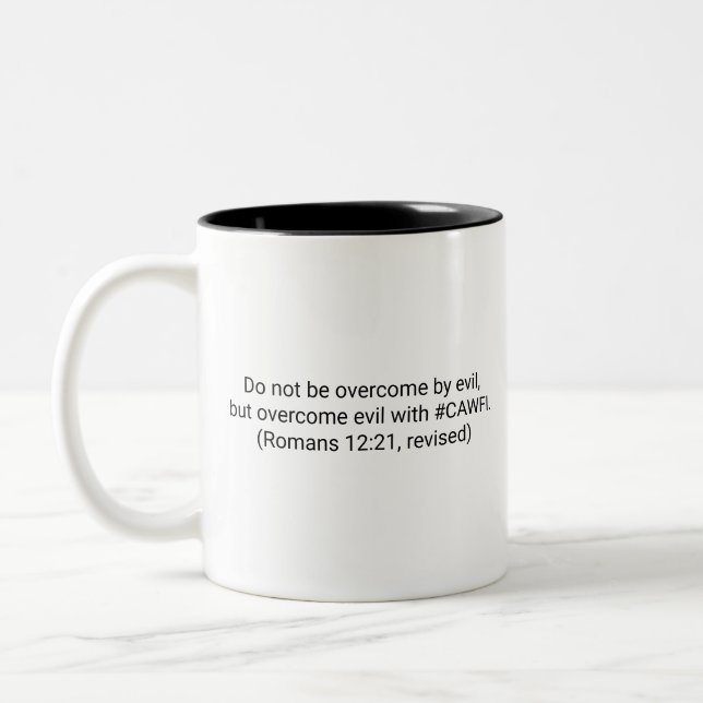 Bicolor Taza de café divertida e inspiradora (Izquierda)