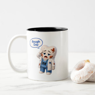 Bicolor Taza De Café Divertida Para Asistente Dental Con D
